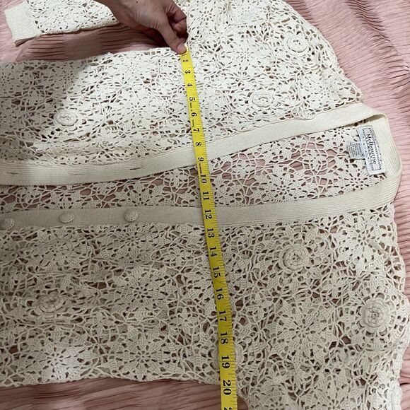 Melbourne Elements Women’s Crotchet Lightweight Cardigan Size M - Picture 8 of 8